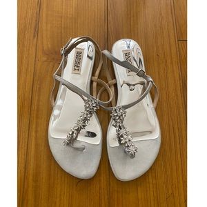 Badgley Mischka Tate Crystal Sandals | 8.5